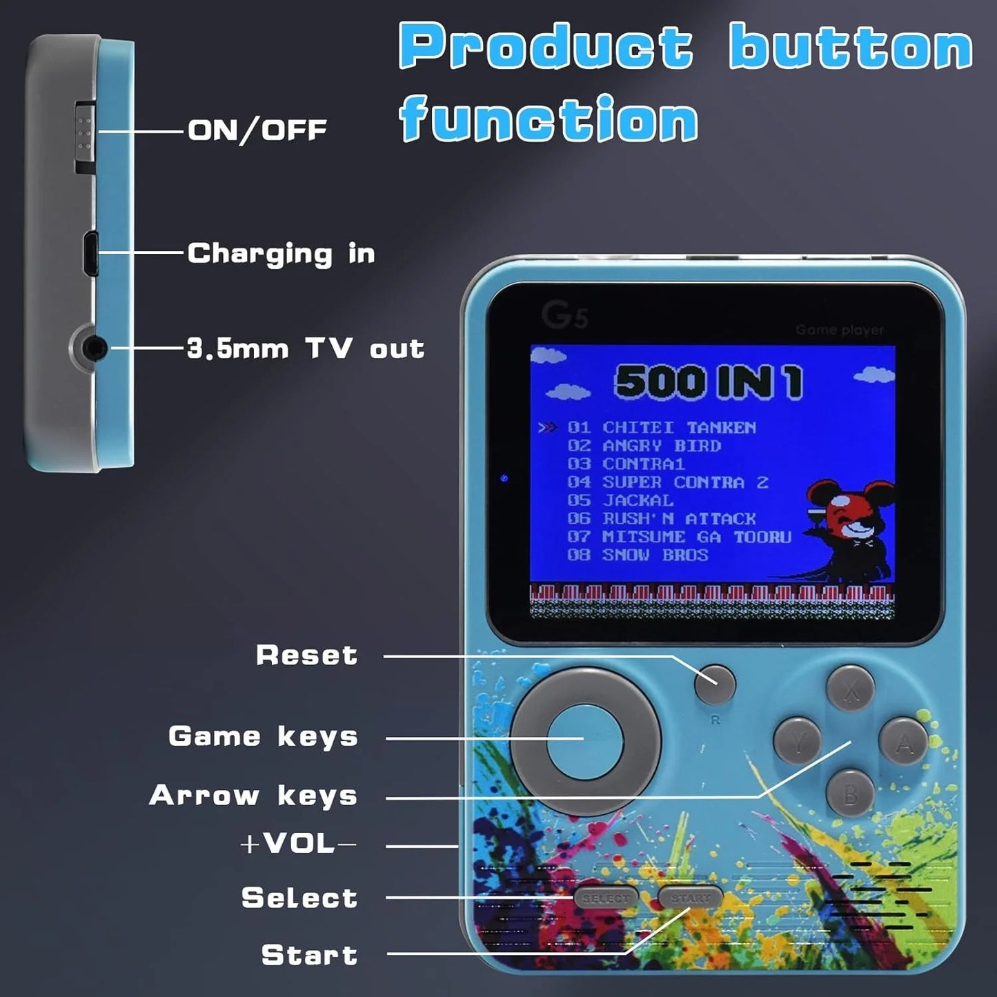 GameBox 500 Games in 1 (Premium Quality) by JOATX™